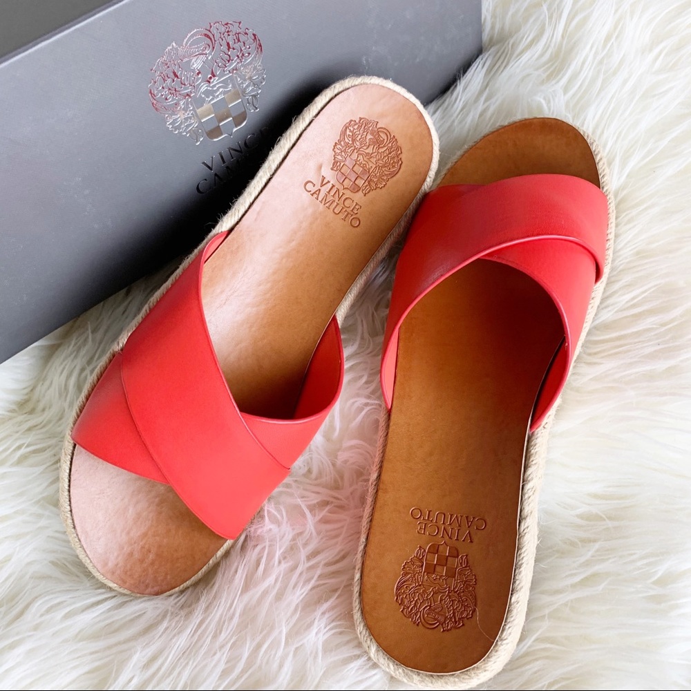 NIB Vince Camuto Carran Platform Red Sandal 9.5